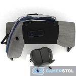 Стол угловой компьютерный DX BEKANT PERFORMANCE (квадрат) левый, центр черный
